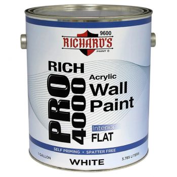 Rich Pro 4000 Interior Acrylic Wall Paint - Flat 3,8 литра