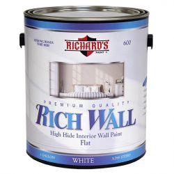 Rich Wall 600 Premium High Hide Interior Flat Wall Paint 3,8 литра
