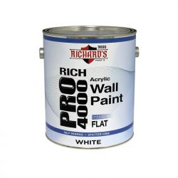 Rich Pro 4000 Interior Acrylic Wall Paint - Flat 0,466 литра